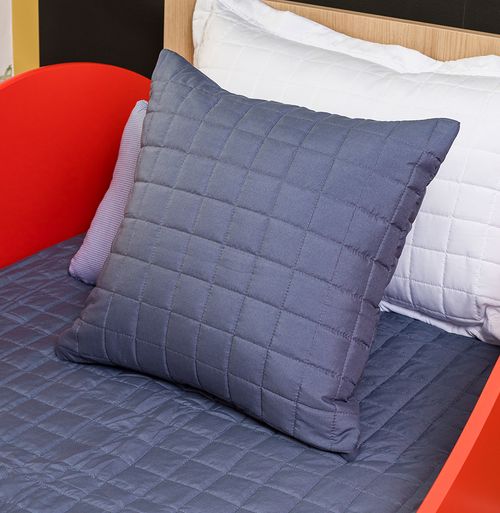 Capa de Almofada Quadradinho Azul Jeans 50x50
