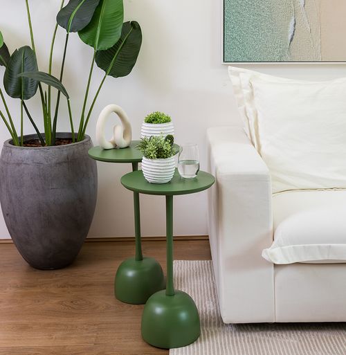 Conjunto de Mesa Lateral Órbita - Verde