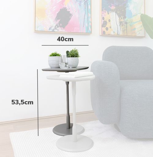 Conjunto de Mesa Lateral Vértice - Fendi