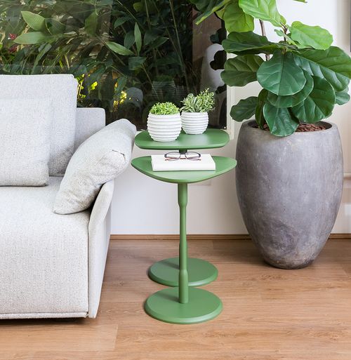Conjunto de Mesa Lateral Vértice - Verde