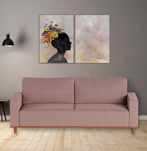 Sofá West 2,10m - Rosa