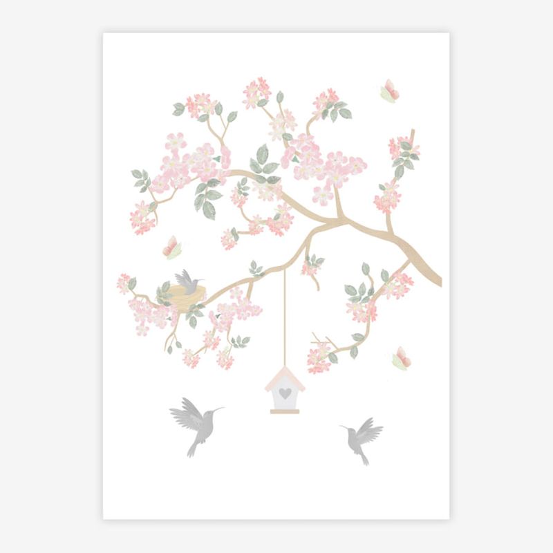 Quadro-Infantil-Jardim-Liv-Galho-Esquerdo-Rosa-1