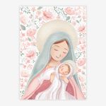 Quadro-Infantil-Nossa-Senhora-com-Flores-Rosa-1