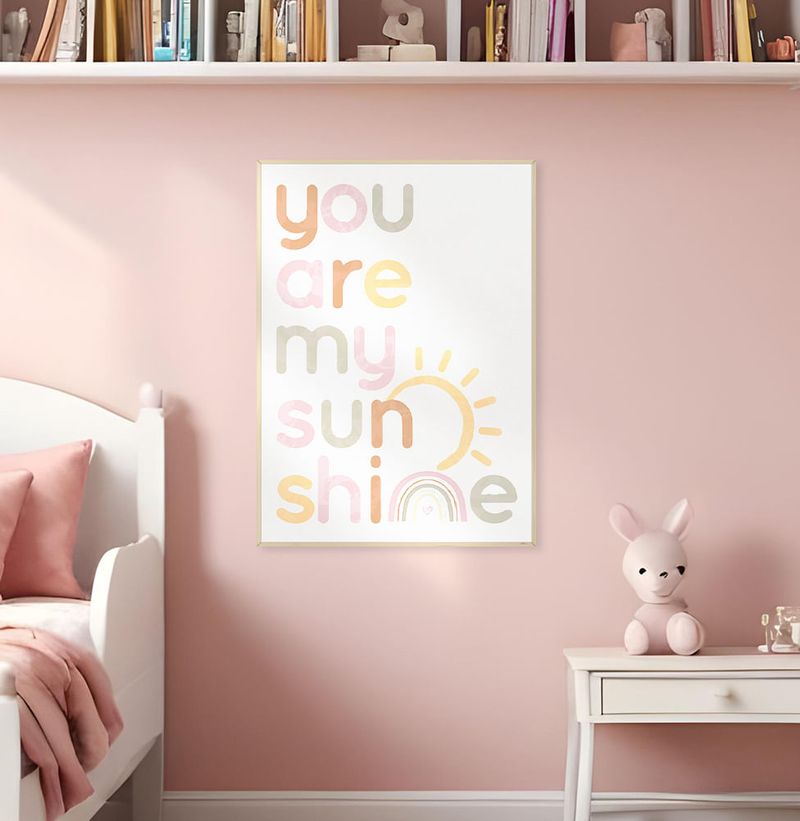 Quadro-Infantil-You-Are-My-Sunshine-Aquarela-Candy----Vertical-2