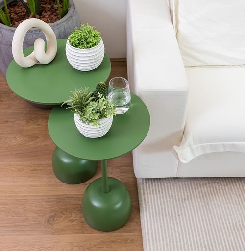 Conjunto de Mesa Lateral Órbita - Verde