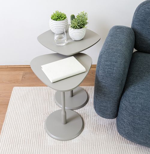 Conjunto de Mesa Lateral Vértice - Fendi