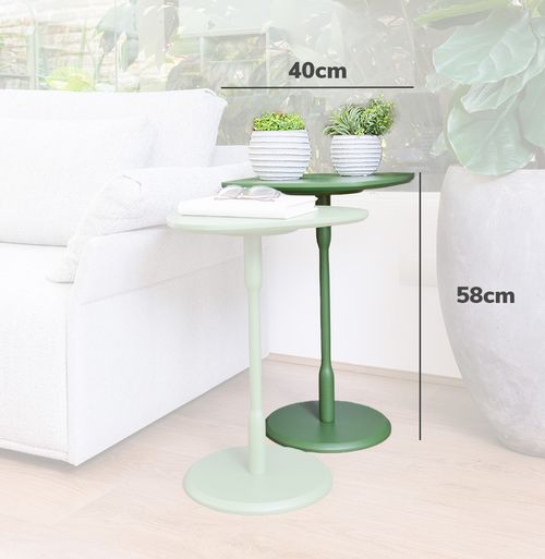 Mesa Lateral Vértice - Verde