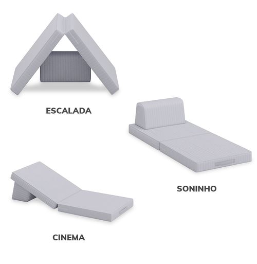 Poltrona Infantil Play - Cinza