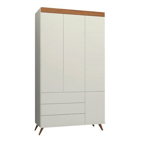 Guarda Roupa Infantil Viena Greige e Mel