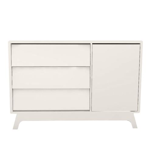 Cômoda de Bebê Raika Com Porta Greige