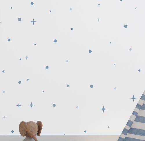 Papel de Parede Estrelas - Azul